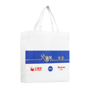 折疊無(wú)紡布袋定制可印logo立體袋覆膜手提袋